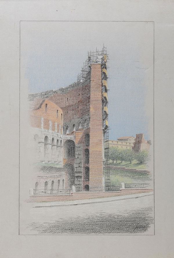 PASTELLO COLOSSEO DI DOMENICO LUCIANI