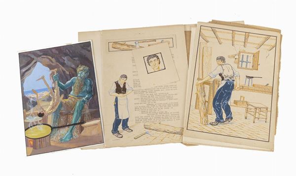 MENAB&#210; CON QUATTRO ACQUERELLI DI GIORGIO HINNA