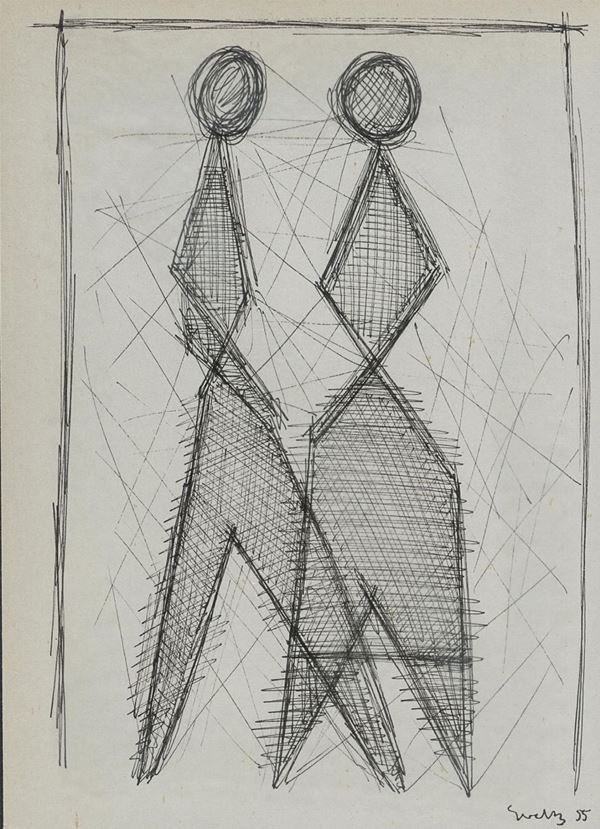 MATITA DUE FIGURE DEL NOVECENTO