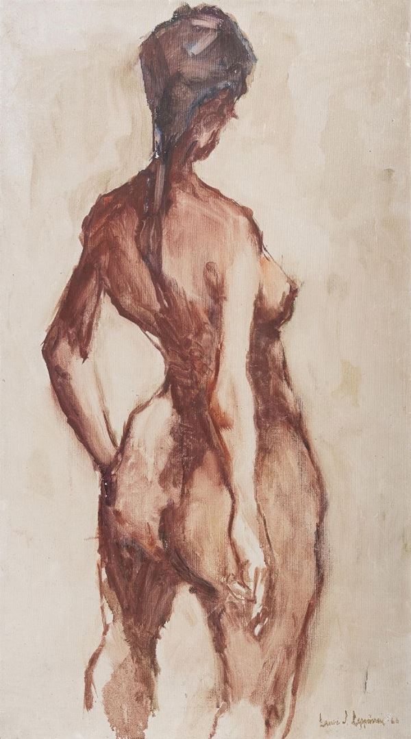 DIPINTO NUDO DI SCHIENA ANNI &#39;60