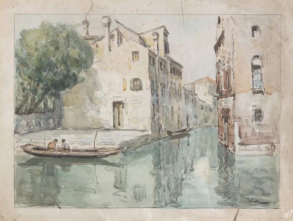 ACQUERELLO CALLE A VENEZIA