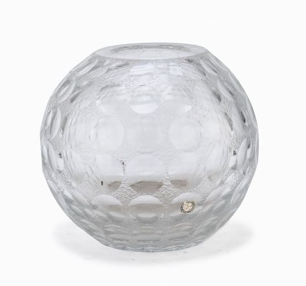 VASO IN CRISTALLO, CONTERIE DI VENEZIA ANNI &#39;50