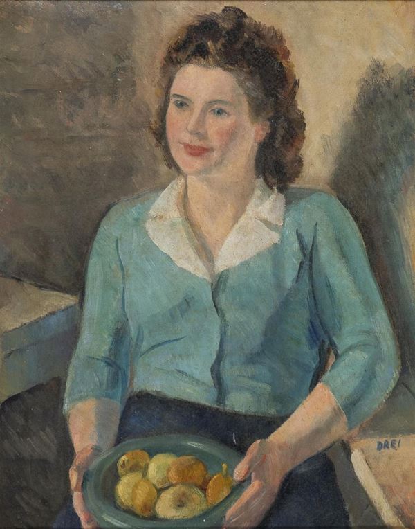DIPINTO RAGAZZA DI ERCOLE DREI