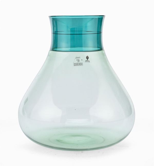 GRANDE VASO IN VETRO, VENINI DESIGN DE SANTILLANA