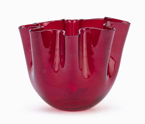 VASO IN VETRO DI VENINI MURANO