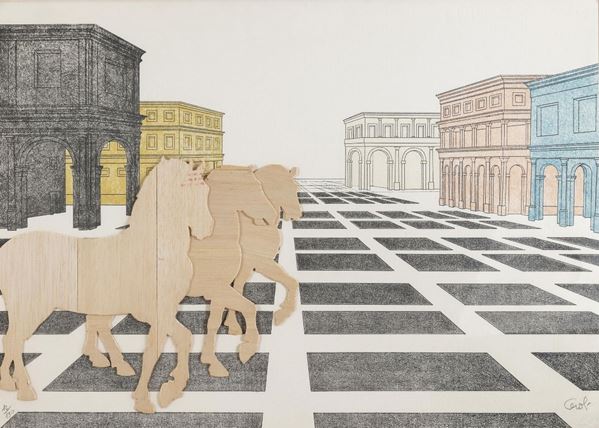 SERIGRAFIA SU LEGNO DI MARIO CEROLI
