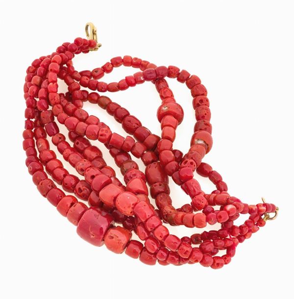 BRACCIALE DI CORALLO ROSSO