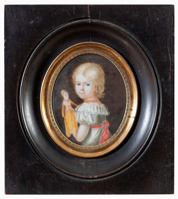 MINIATURA RITRATTO DI BIMBA