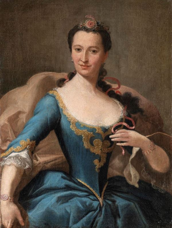 RITRATTO DI NOBILDONNA DI PITTORE PIEMONTESE