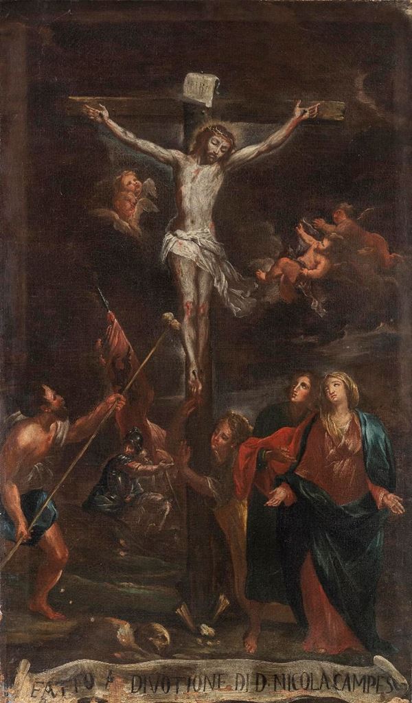 CROCIFISIONE AMBITO DI GIOVANNI CAMILLO SAGRESTANI