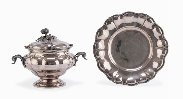 ZUPPIERA CON PIATTO IN SILVERPLATED