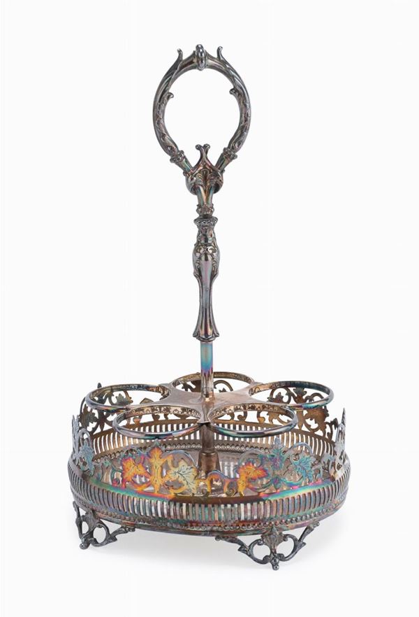 FUSTO DI OLIERA IN SILVERPLATED
