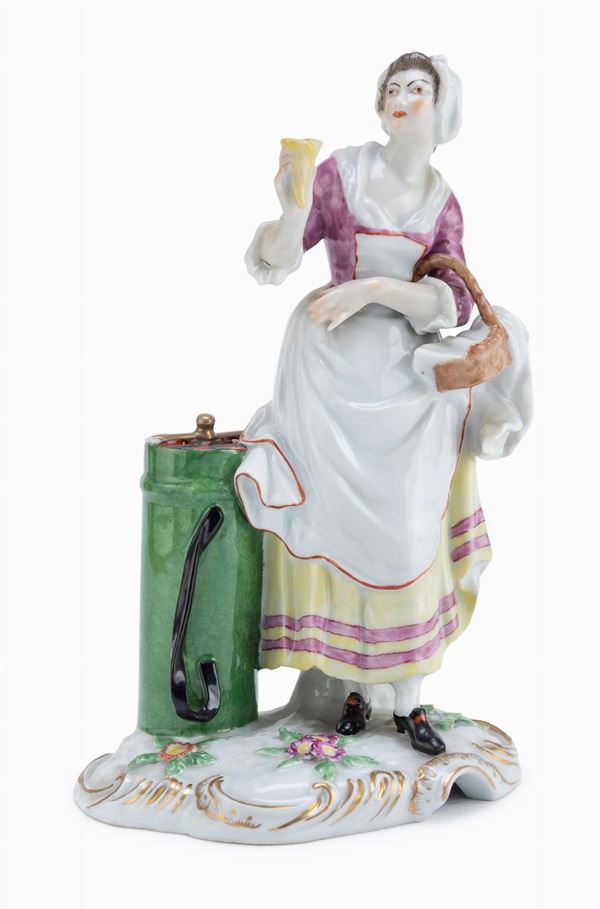 FIGURA DI GELATAIA IN PORCELLANA, SAX