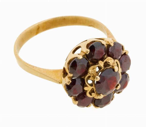 ANELLO CON GRANATI