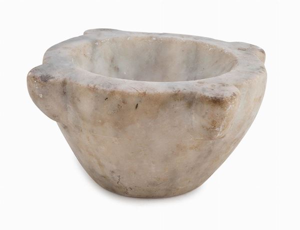 MORTAIO IN MARMO BIANCO