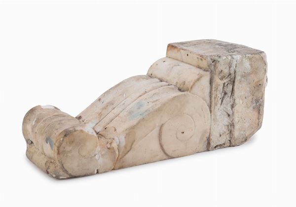 FRAMMENTO IN MARMO BIANCO