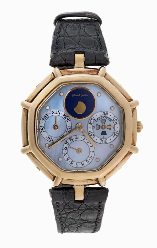 OROLOGIO DA POLSO GERALD GENTA PERPETUAL CALENDAR MOON PHASE REF. G.2959.7