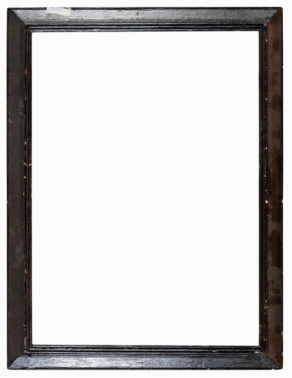 CORNICE IN LEGNO A LACCA NERA