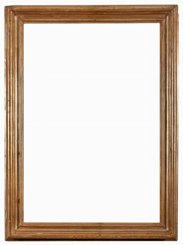 COPPIA DI CORNICI IN LEGNO DORATO