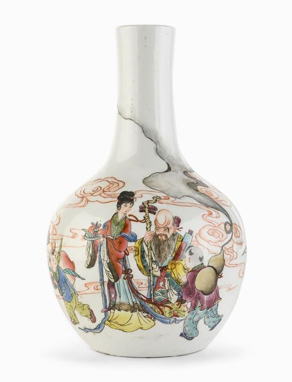 VASO IN PORCELLANA, CINA XX SECOLO