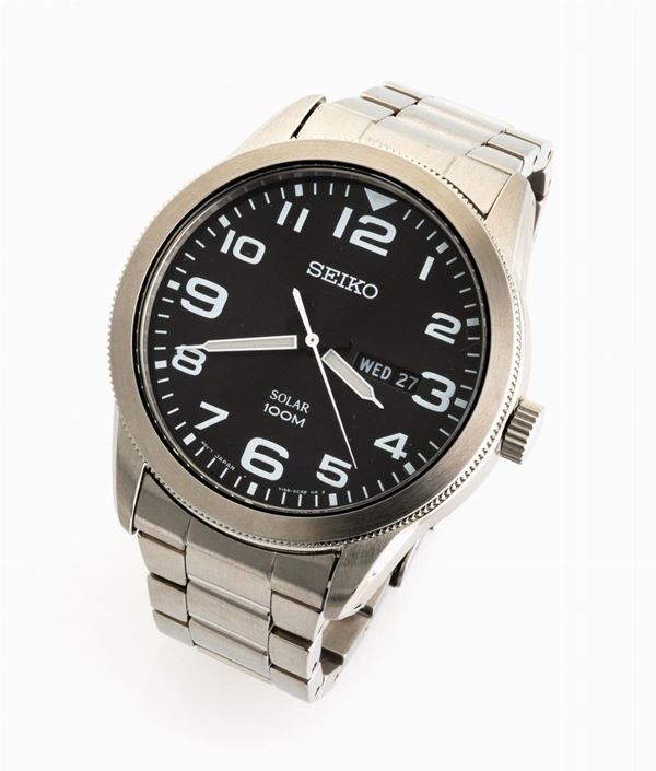 OROLOGIO DA POLSO SEIKOP SOLAR SOLAR ACCIAIO
