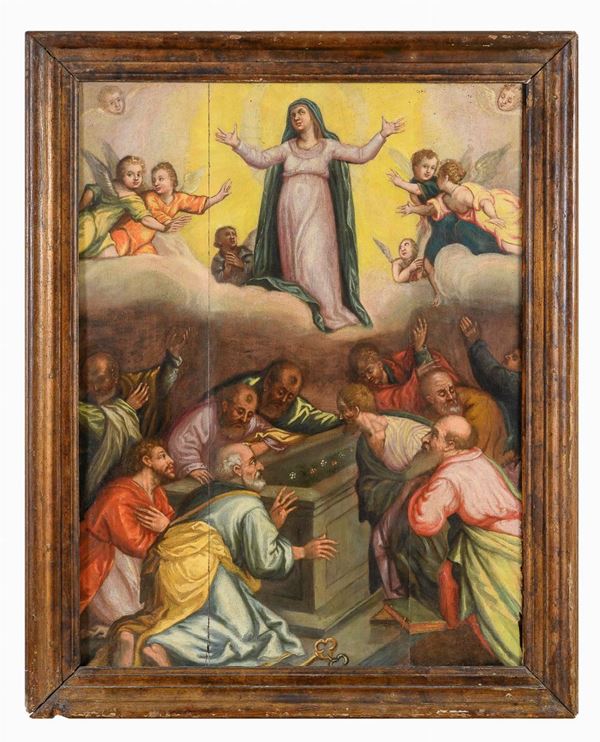 DIPINTO ASSUZIONE DI MANIERA DI FRANCESCO BASSANO