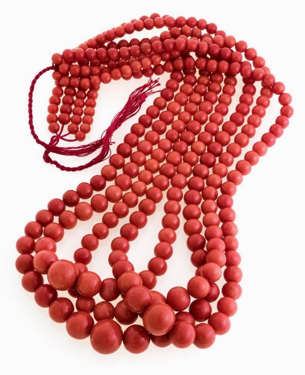 COLLANA DI CORALLO ROSSO