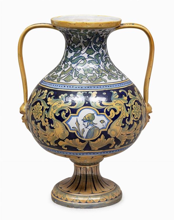 VASO IN CERAMICA A LUSTRO, GUALDO TADINO