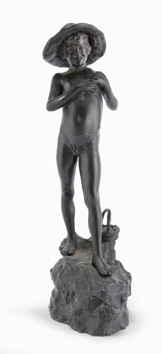 PESCATORELLO DI SCULTORE NAPOLETANO