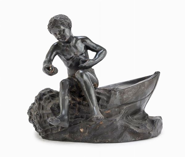 SCULTURA IN CERAMICA PESCATORELLO