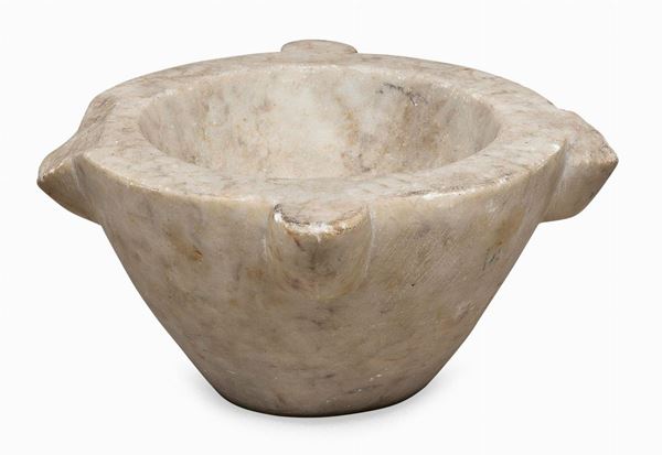 MORTAIO IN MARMO BIANCO