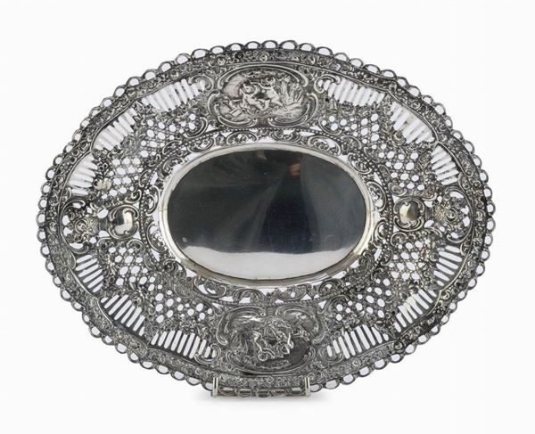 VASCHETTA IN ARGENTO, PUNZONE GERMANIA 1880/1890