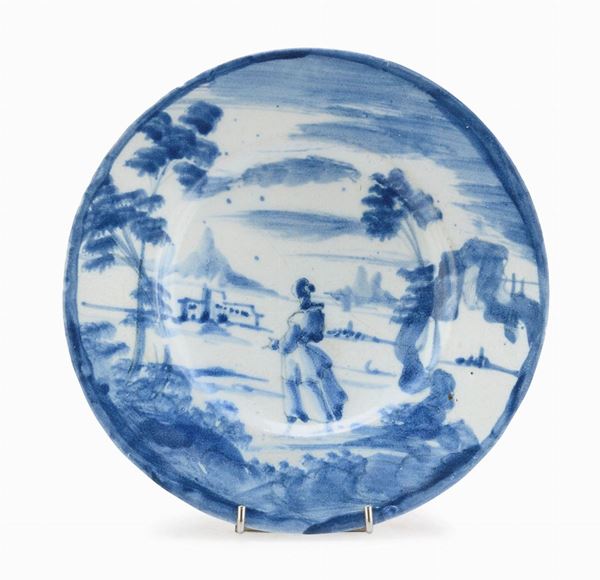 PIATTO IN MAIOLICA DI SAVONA