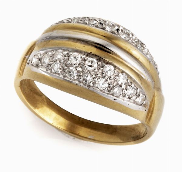 ANELLO A FASCIA CON BRILLANTI