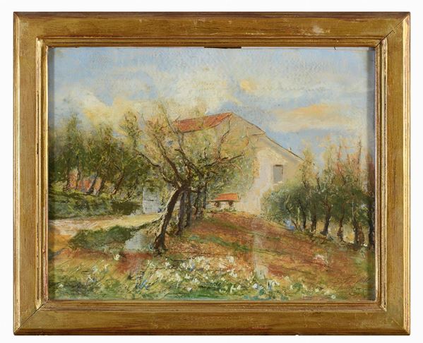 DIPINTO CAMPAGNA IN AUTUNNO F.TO P. HANNIGLUTH