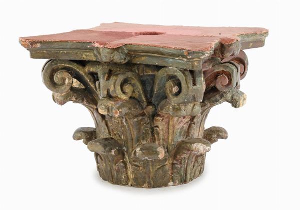 CAPITELLO CORINZIO DEL SETTECENTO