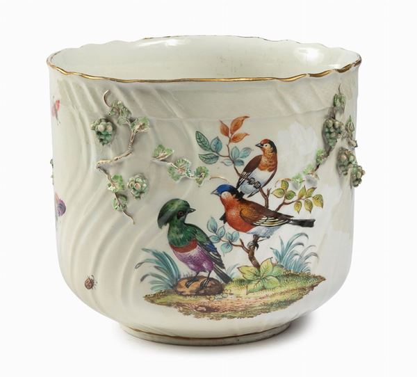 CACHEPOT IN PORCELLANA, MEISSEN AUGUSTUS REX