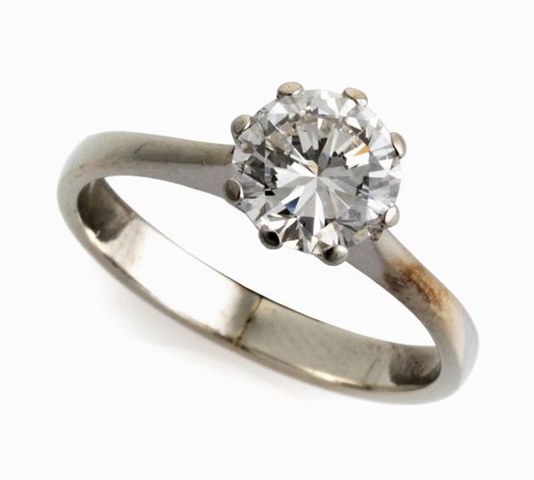 ANELLO SOLITAIRE CON BRILLANTE