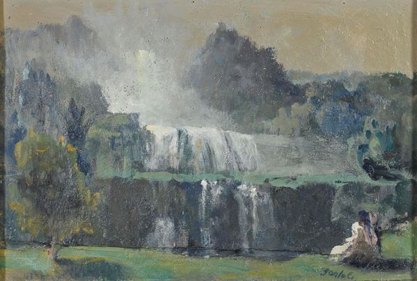 DIPINTO PAESAGGIO DI AMERIGO BARTOLI NATINGUERRA