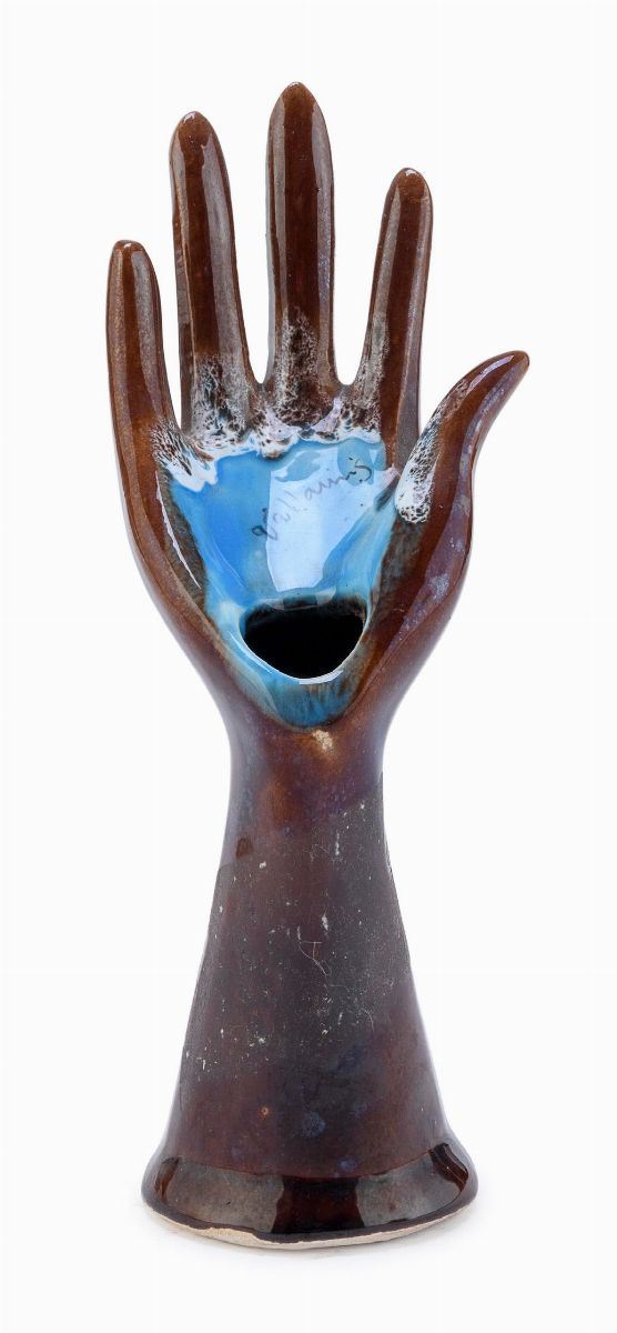 SCULTURA DI MANO IN CERAMICA, ANNI &#39;80