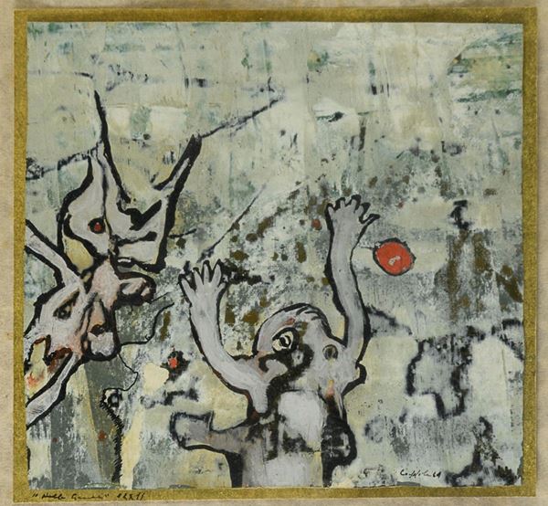 COMPOSIZIONE DI PITTORE EUROPEO 1969