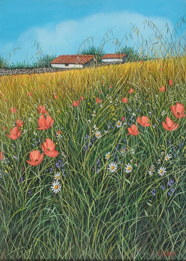 DIPINTO PAESAGGIO DI GIOVANNI DAUREA