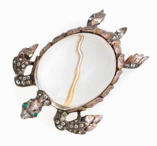 SPILLA TRIFARI CON LUCITE, ALFRED PHILIPPE
