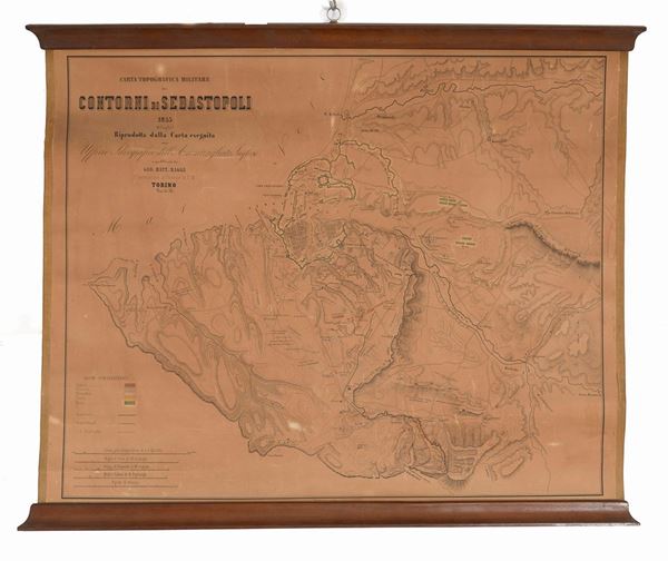 CARTA TOPOGRAFICA MILITARE DI SEBASTOPOLI