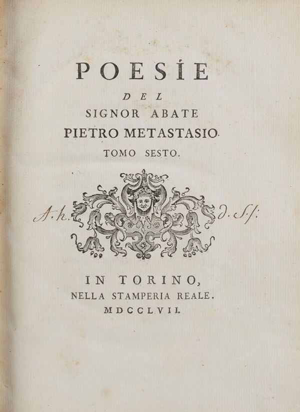 NOVE VOLUMI METASTASIO