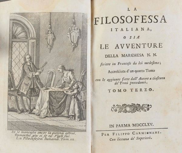 TRE VOLUMI LETTERATURA SETTECENTESCA