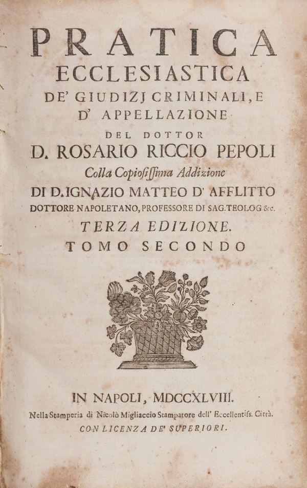 DUE VOLUMI GIURIDICA ANTICA