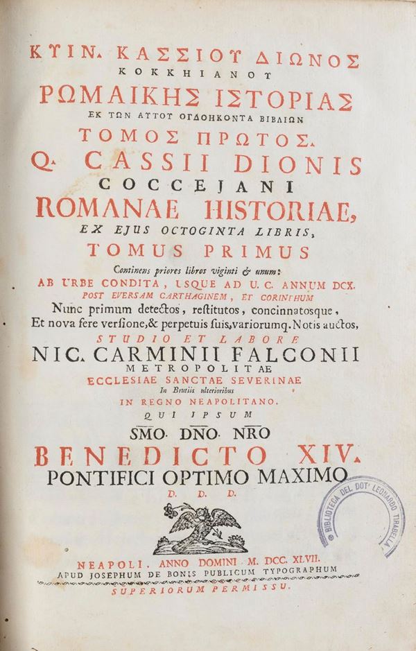 DUE VOLUMI STORIA ROMANA