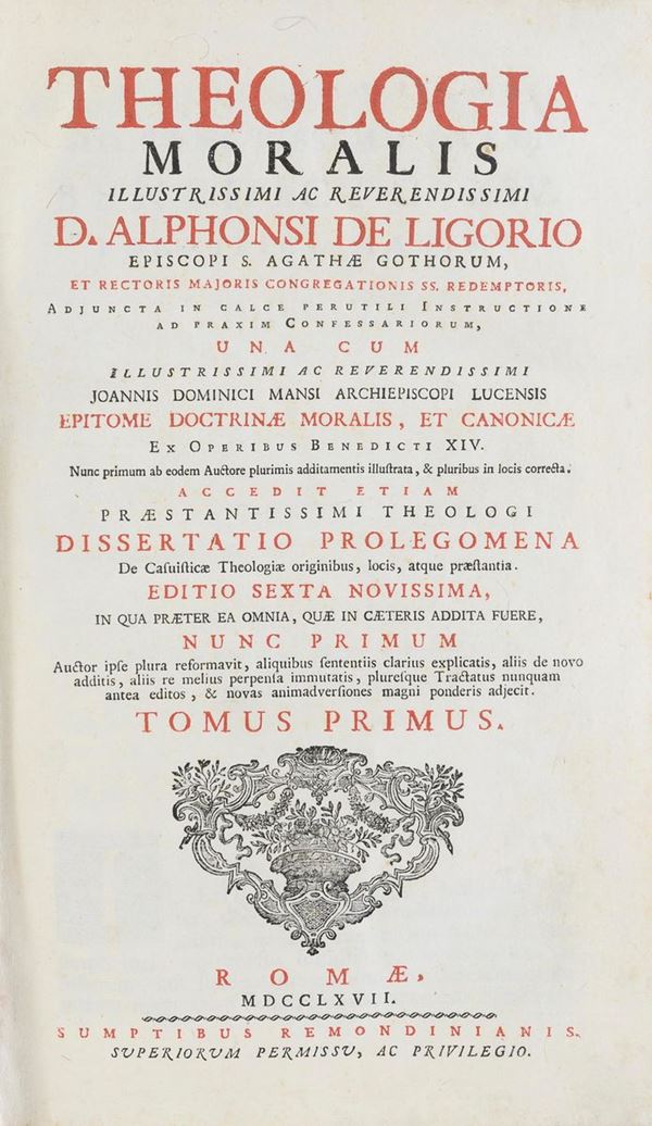 UN VOLUME IN FOLIO TEOLOGIA