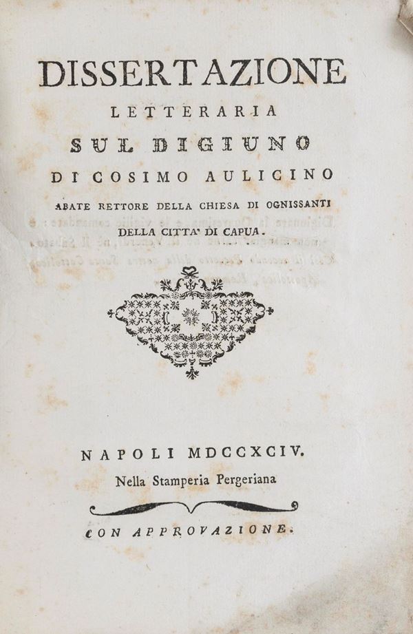 VOLUME SUL DIGIUNO